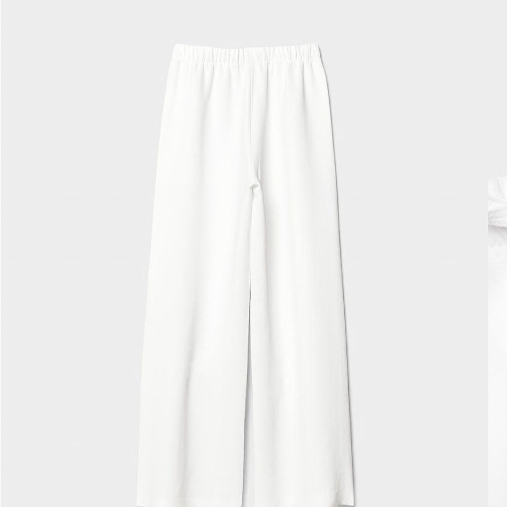 Aritzia The Lodge Pant Elastic-Waist Crepette Jogger Pants Wide Leg - Picture 2 of 5